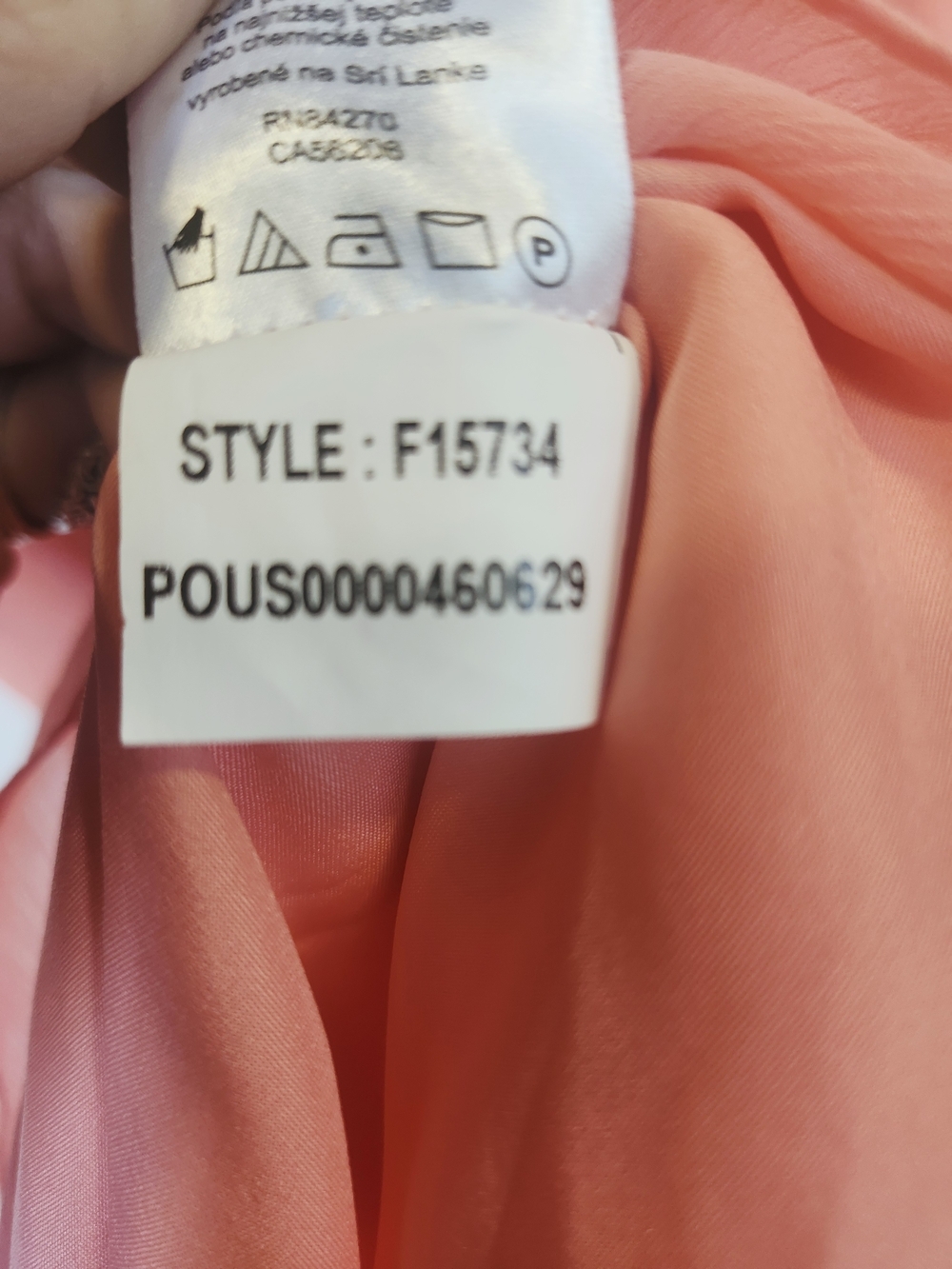 David's Bridal One-Shoulder Coral Pink Evening Dress Size 10 - Picture 8 of 9